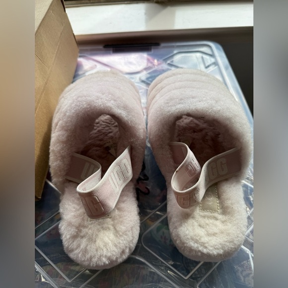 UGG Fluffy Yeah Slides Pink Size 9 - Picture 3 of 9